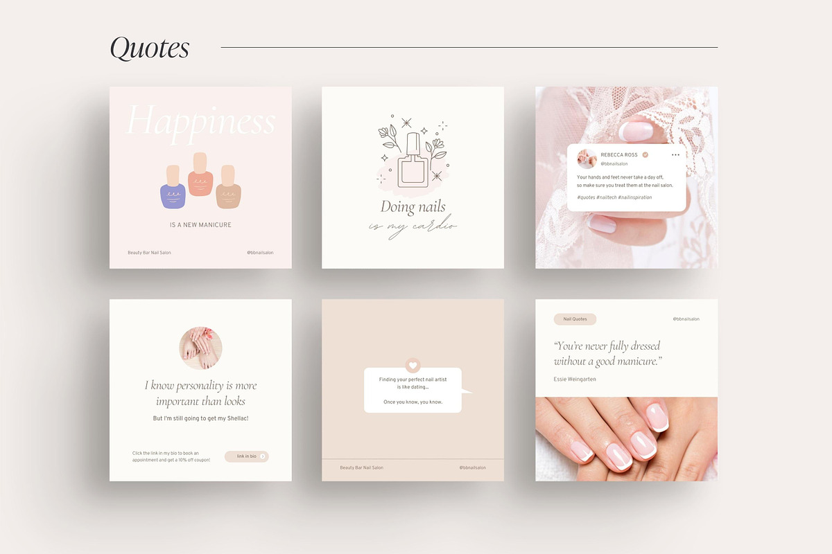 Nail Tech Instagram templates, a Social Media Template by LiliesandBerries (Photo 8 of 21)