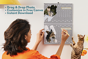 2026 Pet Mom Calendar Canva Template, a Stationery Template by CreativeJourney (Thumbnail 3 of 4)