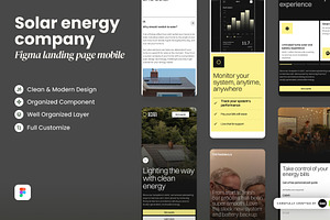 Solar Energy Company Mobile, a Websites & App Template by SLAB! Design