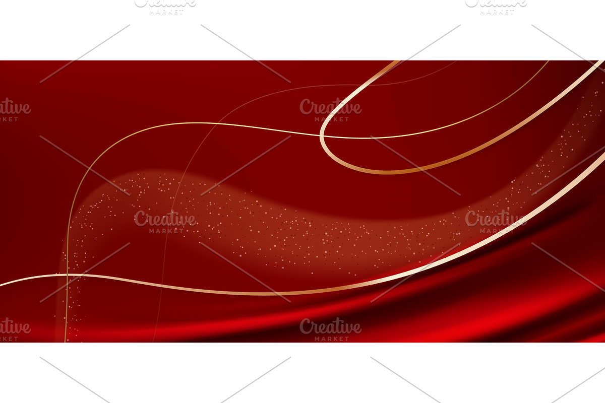 Abstract premium red background, an Illustration by art PVP - market