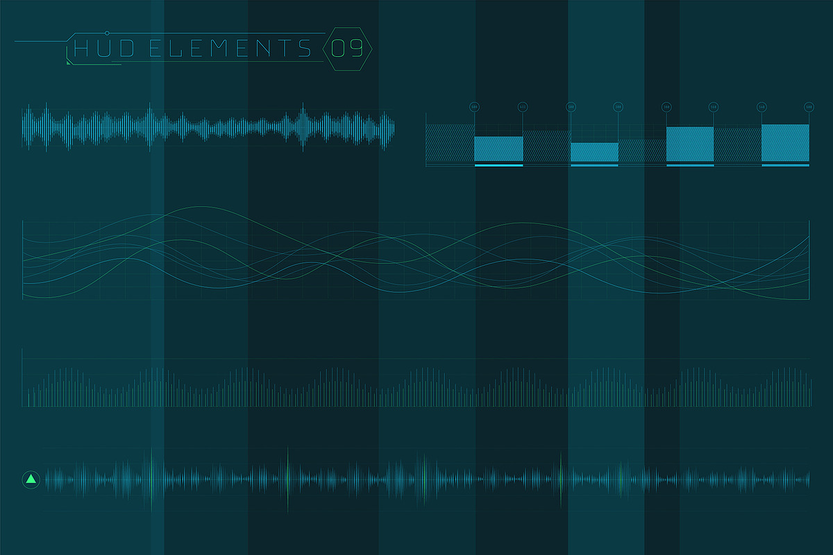 HUD Pro Infographic Elements, an Object Graphic by ConceptCafe (Photo 29 of 30)
