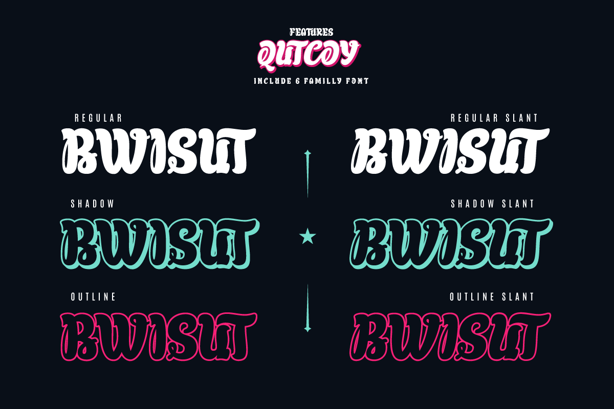 Qutcoy - Display Font, a Sans Serif Font by twinstd (Photo 3 of 10)