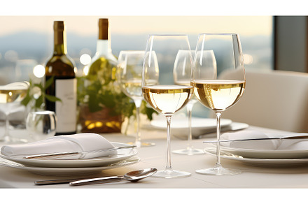 banquet white wine drink elegant ai, a Food & Drink Photo by pikepicture