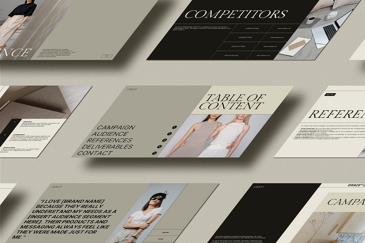 Grace Creative Brief - Google Slide, a Presentation Template by Sixtemp (Photo 3 of 7)