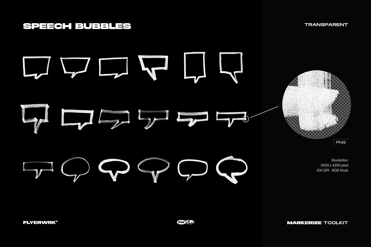 Markerize - 800+ graphics toolkit, an Object Graphic by FLYERWRK (Photo 14 of 22)