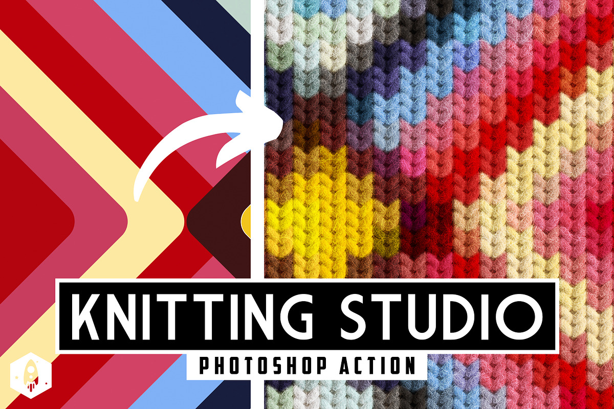 Knitting Studio - Knitted Effect, an Action Add-On by DesignRocket (Photo 1 of 10)