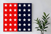 Patriotic Stars Red White and Blue, a Background Graphic by Sharon Schwalbe (Thumbnail 1 of 6)