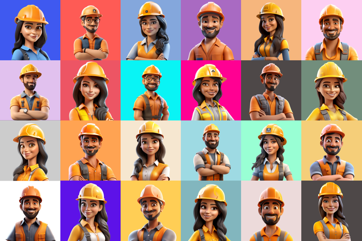 125 Animoji - Builder People, a Characters & Person 3D Model by Digital Blood (Photo 6 of 9)