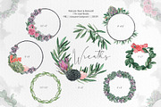 Floral Watercolor clipart, Love, a Decorative Illustration by BalanceUA (Thumbnail 6 of 12)