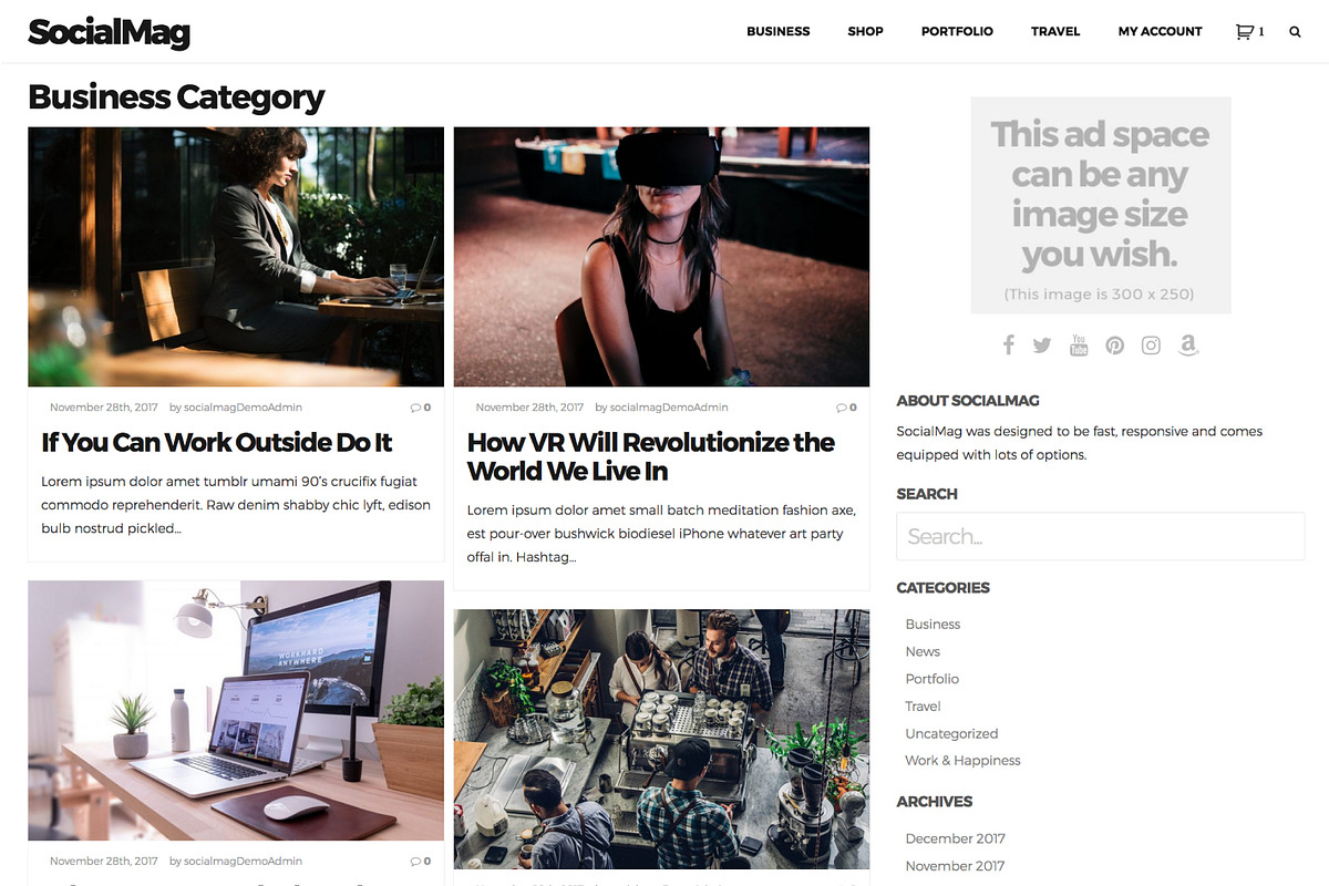 SocialMag Pro WordPress Theme, a WordPress Template by ThemesMatic (Photo 5 of 5)