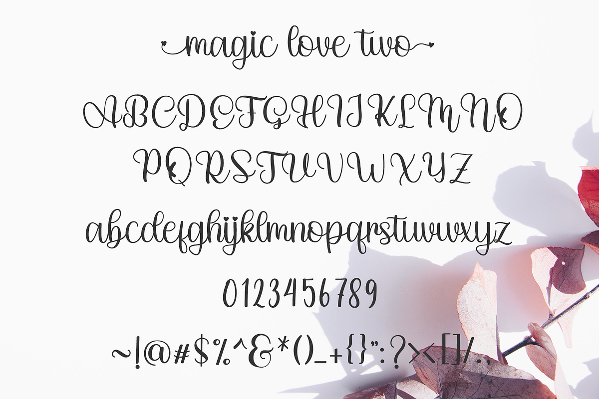 Magic Love - wedding font preview 6
