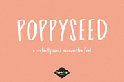 Poppyseed | Handwritten Sans Font, a Sans Serif Font by Typed Up Studio (Thumbnail 1 of 12)