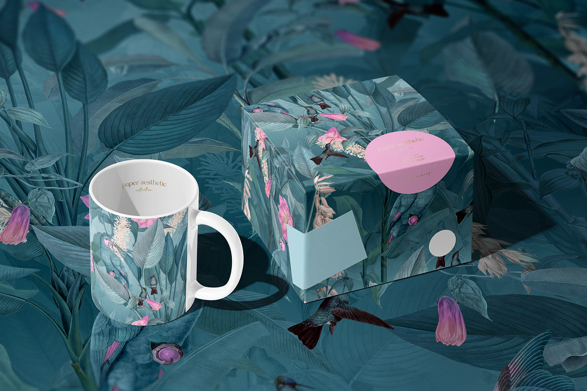 Tropical Mint Surface Pattern, a Pattern Graphic by paper aesthetic (Photo 5 of 9)