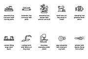 Industrial assembly & manufacturing, an Outline Icon by Nurlan's shop (Thumbnail 2 of 5)