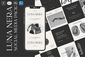 Luna Nera B&W Instagram Template