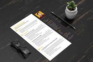 Secretary Resume Template, a Resume Template by iDoodle Studio