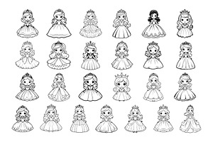 50 Princess Procreate Stamps Brushes