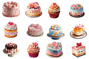 Valentines Cake Clipart, an Illustration by Designworld (Thumbnail 3 of 4)