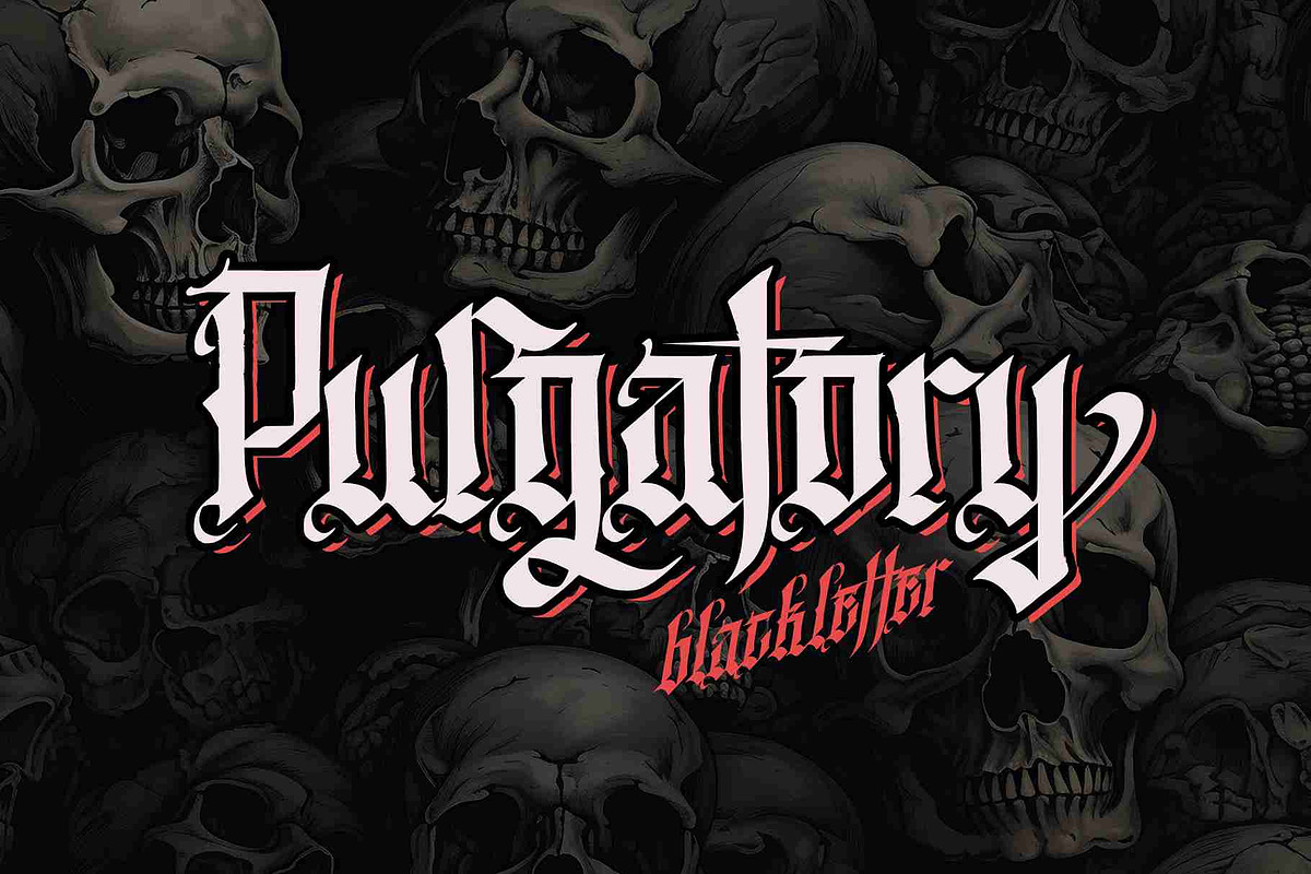 Kingdom Of Heaven - Blackletter, a Blackletter Font by Vampstudio (Photo 9 of 13)