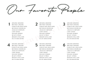 Simple Wedding Seating Template, a Templates & Theme by designprettythings (Thumbnail 2 of 2)