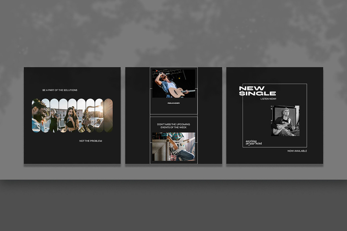 Hertz Music Instagram Template | PSD, a Social Media Template by Azruca (Photo 2 of 8)