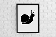 Snail Silhouette SVG, an Animal Illustration by newminddesign (Thumbnail 2 of 3)