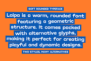 SG Laipa Soft Rounded, a Sans Serif Font by Studio Gulden (Thumbnail 3 of 15)