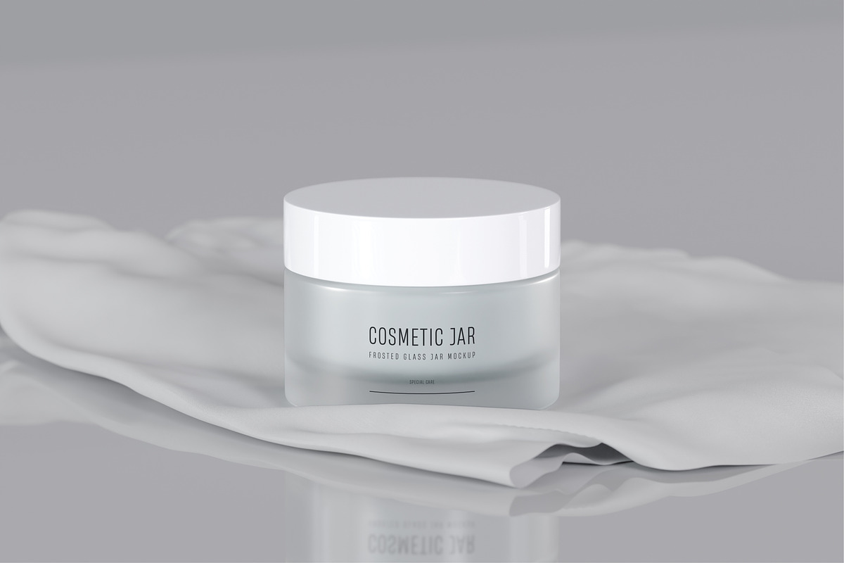 Cosmetic Jar Mockup, a Cups & Container Mockup by Artnivora.Std (Photo 1 of 3)