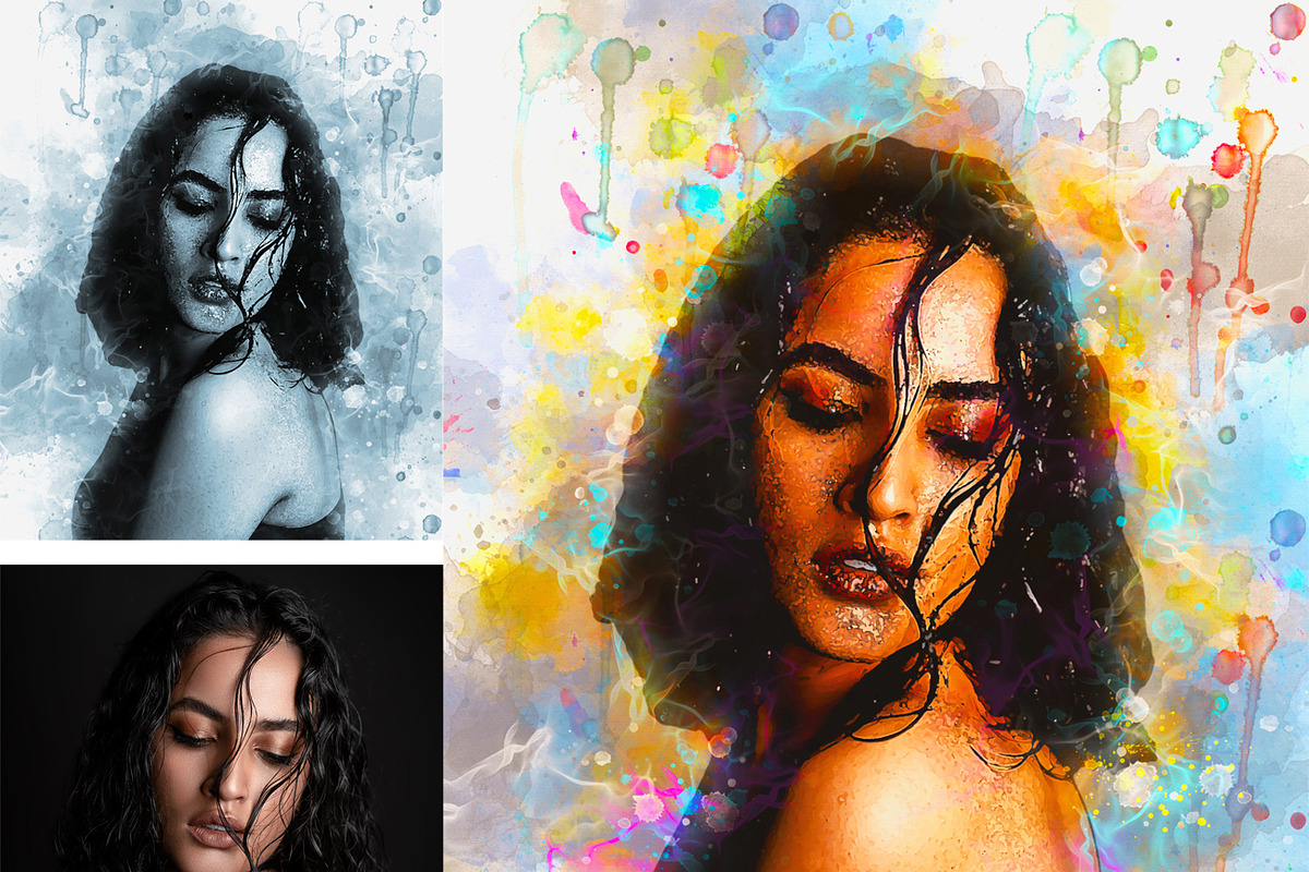 Watercolor Painting Photoshop Action, an Action Add-On by Studio Retouch