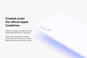 The isometric iPhone X Clay mockups, an iPhone Mockup by 360 Mockups (Thumbnail 3 of 8)