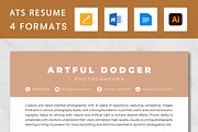 Photographer Resume Template, a Resume Template by ResumeInventor (Thumbnail 1 of 9)