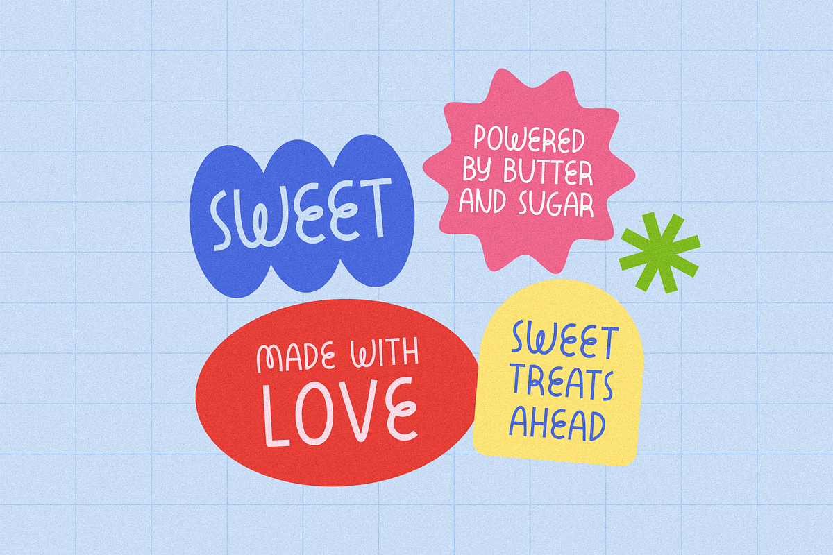 Eatwos - Quirky Font, a Handwritten Font by ™Creasi (Photo 4 of 6)