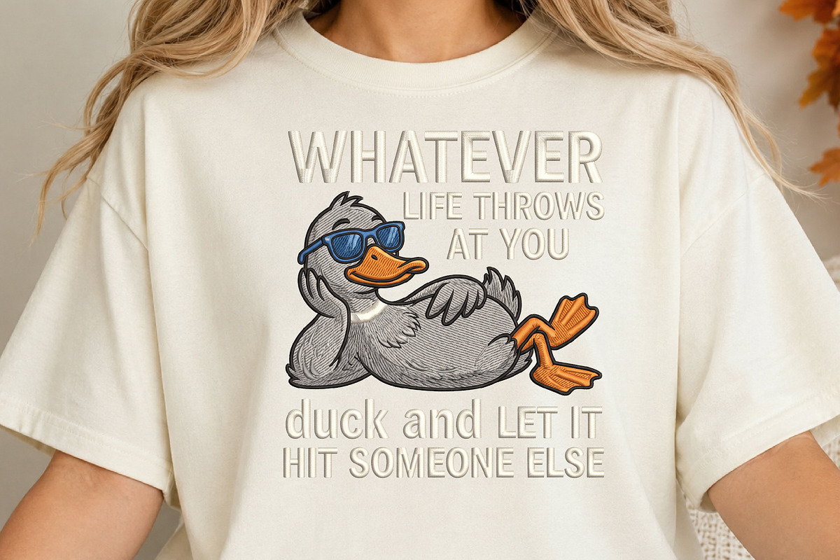 Funny Duck Quote PNG, an Object Illustration by DreamCafeArt (Photo 4 of 6)