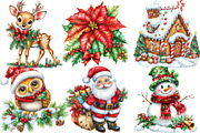 Whimsical Christmas Clipart PNG Bun, a Seasonal Illustration by SVGArt (Thumbnail 4 of 5)