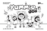 Cute Handrawn Girl Character, an Object Illustration by Invisual Studio (Thumbnail 1 of 9)