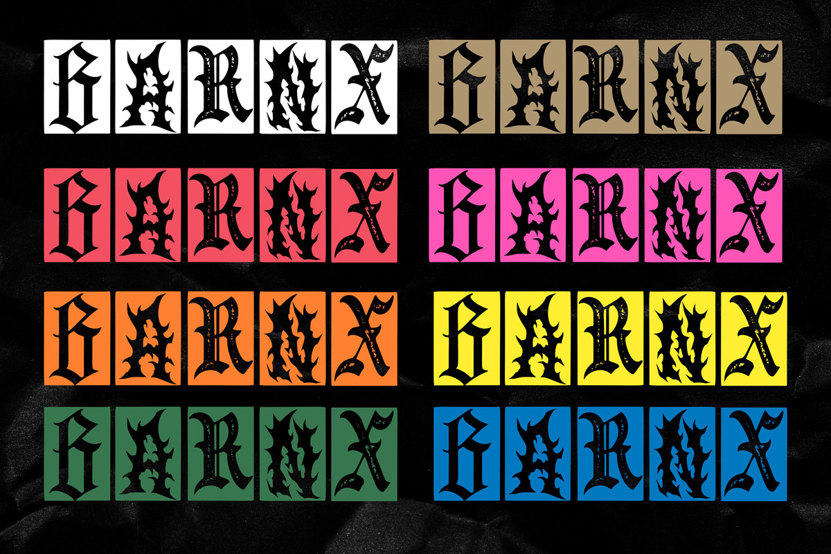 Gothic Collage Font – Ransom Letters, a Blackletter Font by Wicked Creative (Photo 5 of 7)