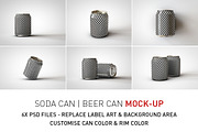 Mini Soda Can | Beer Can Mock-Up V3, a Household Mockup by TSOBG (Thumbnail 2 of 15)