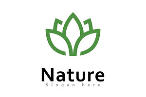 Green leaf nature element ecology, a Branding & Logo Template by T.Vooka