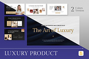 Luxury Product Google Slides, a Presentation Template by Antstheme (Thumbnail 1 of 4)