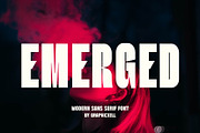 Emerged Sans Serif Font, a Sans Serif Font by Graphicxell (Thumbnail 1 of 5)