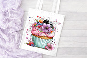 Watercolor Birthday Clipart Bundle, a Seasonal Illustration by Canvas Craft (Thumbnail 8 of 10)