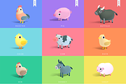 Farm Animals - Quirky Series, an Animal 3D Model by Polydactyl (Thumbnail 3 of 6)