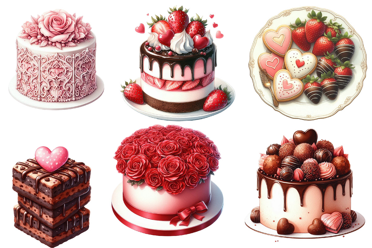 Valentine Clipart Valentine Cake, an Illustration by Designworld (Photo 5 of 6)