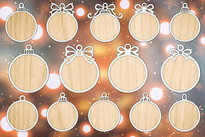 14 Blank Ornament SVG Laser Files