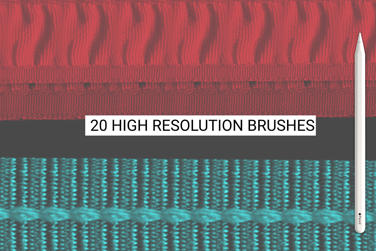 20 Ribbons brushes Procreate, a Brush Add-On by Graphics Resources (Photo 6 of 6)