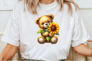 Teddy Bear Clipart, an Illustration by Pixels.Craft (Thumbnail 6 of 7)