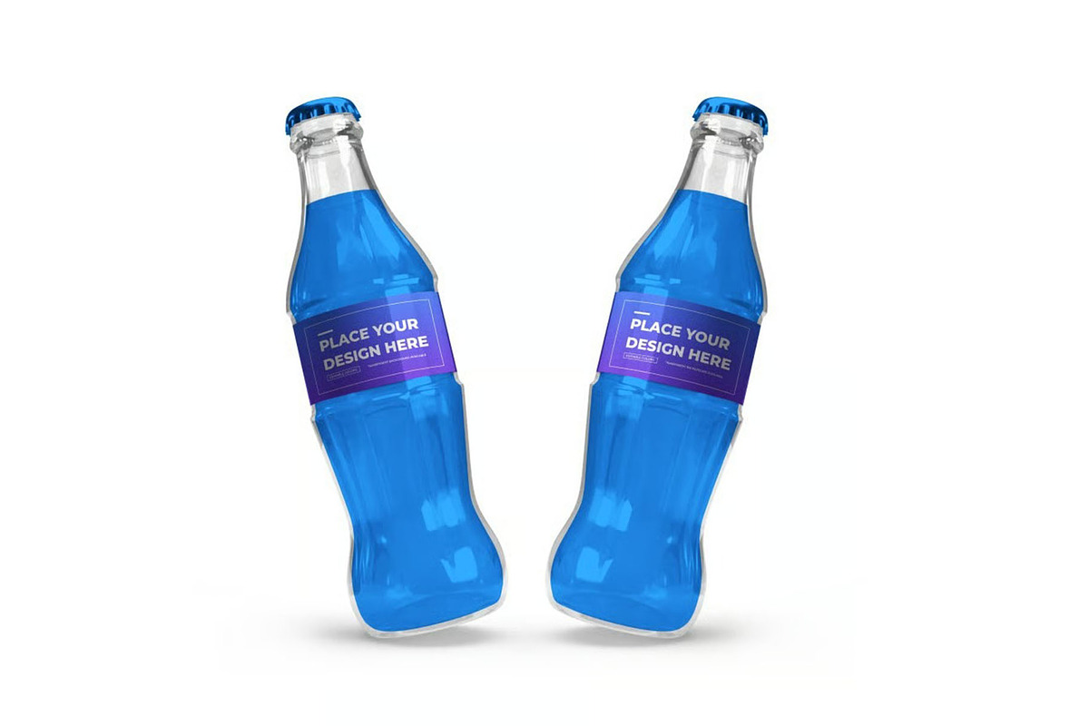 Soft Drink Bottle Mockup Template, a Packaging Mockup by DesignRushMarket (Photo 5 of 11)