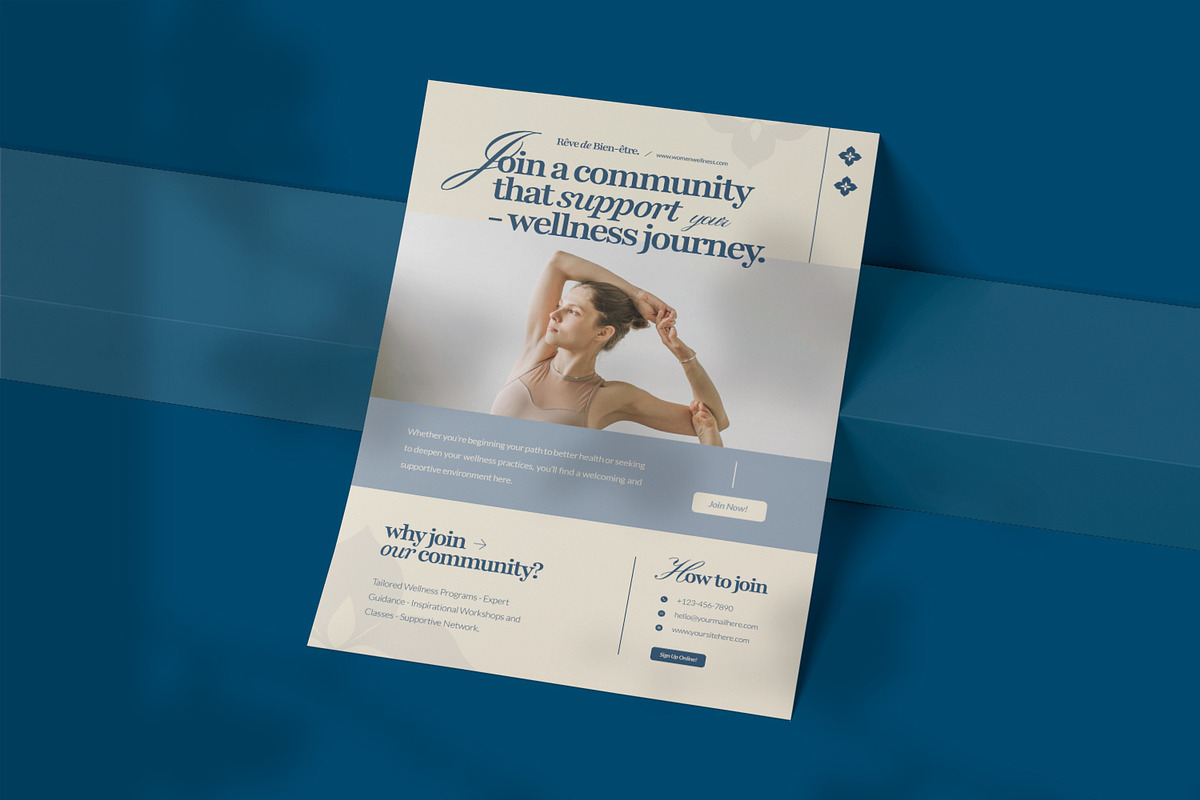 Wellness Journey Community - Flyer, a Flyer Template by VUNIRA (Photo 2 of 3)