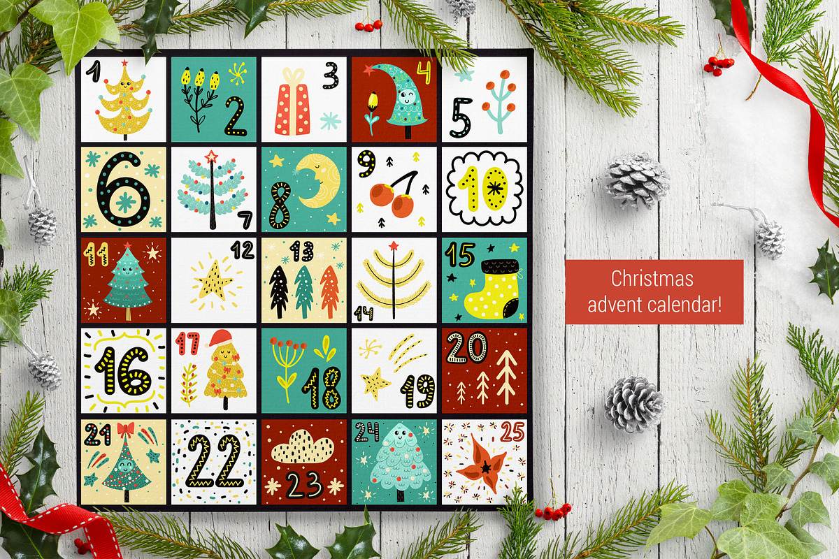 Happy Christmas Trees Collection, a Decorative Illustration by Gulnara Sabirova (Photo 8 of 13)