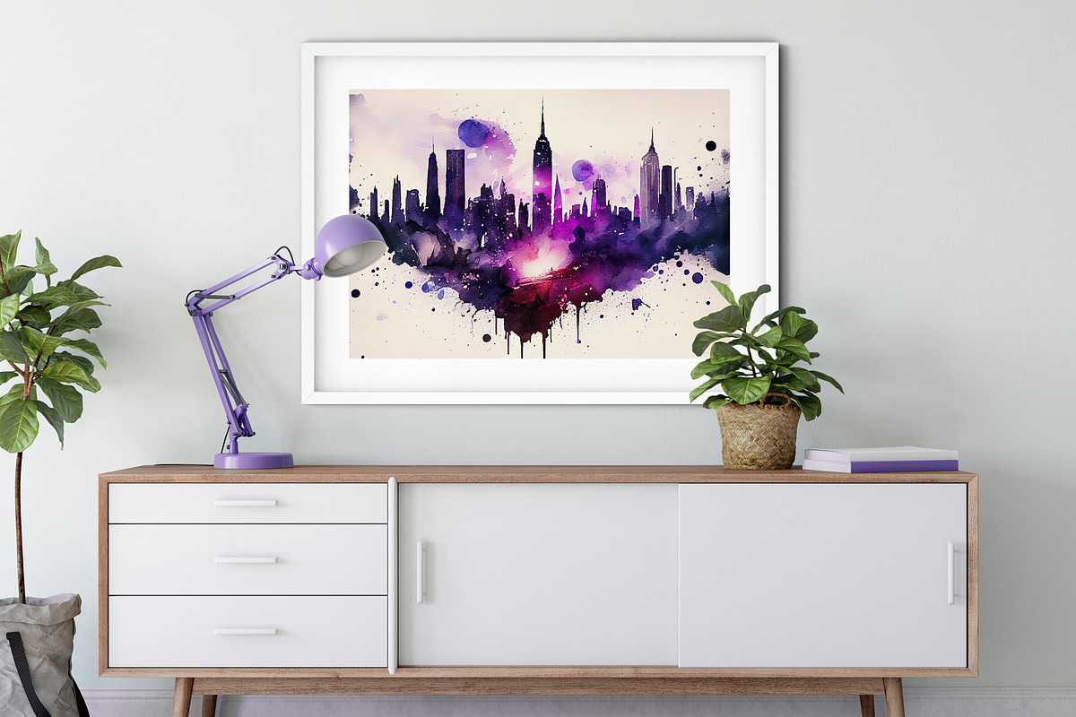 New York Watercolor Art Print, a Decorative Illustration by Lavinsky Art Store (Photo 2 of 7)